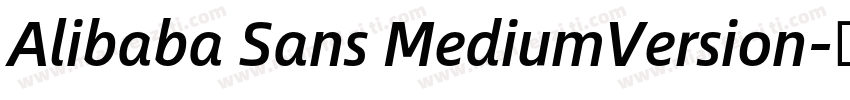 Alibaba Sans MediumVersion字体转换